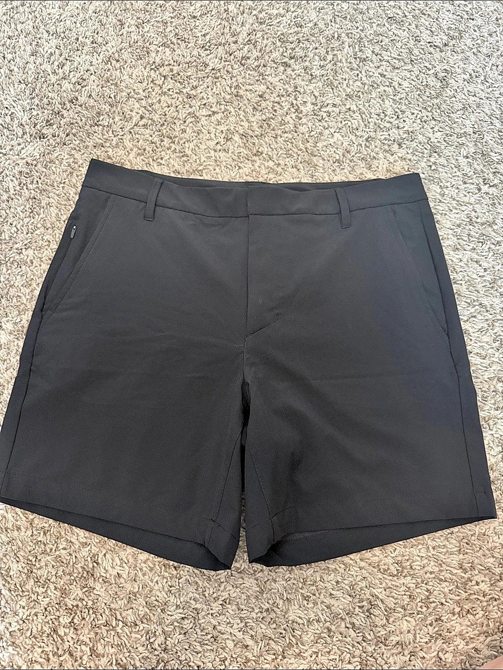 All in Motion Men's Black Flat Front Shorts Size 34